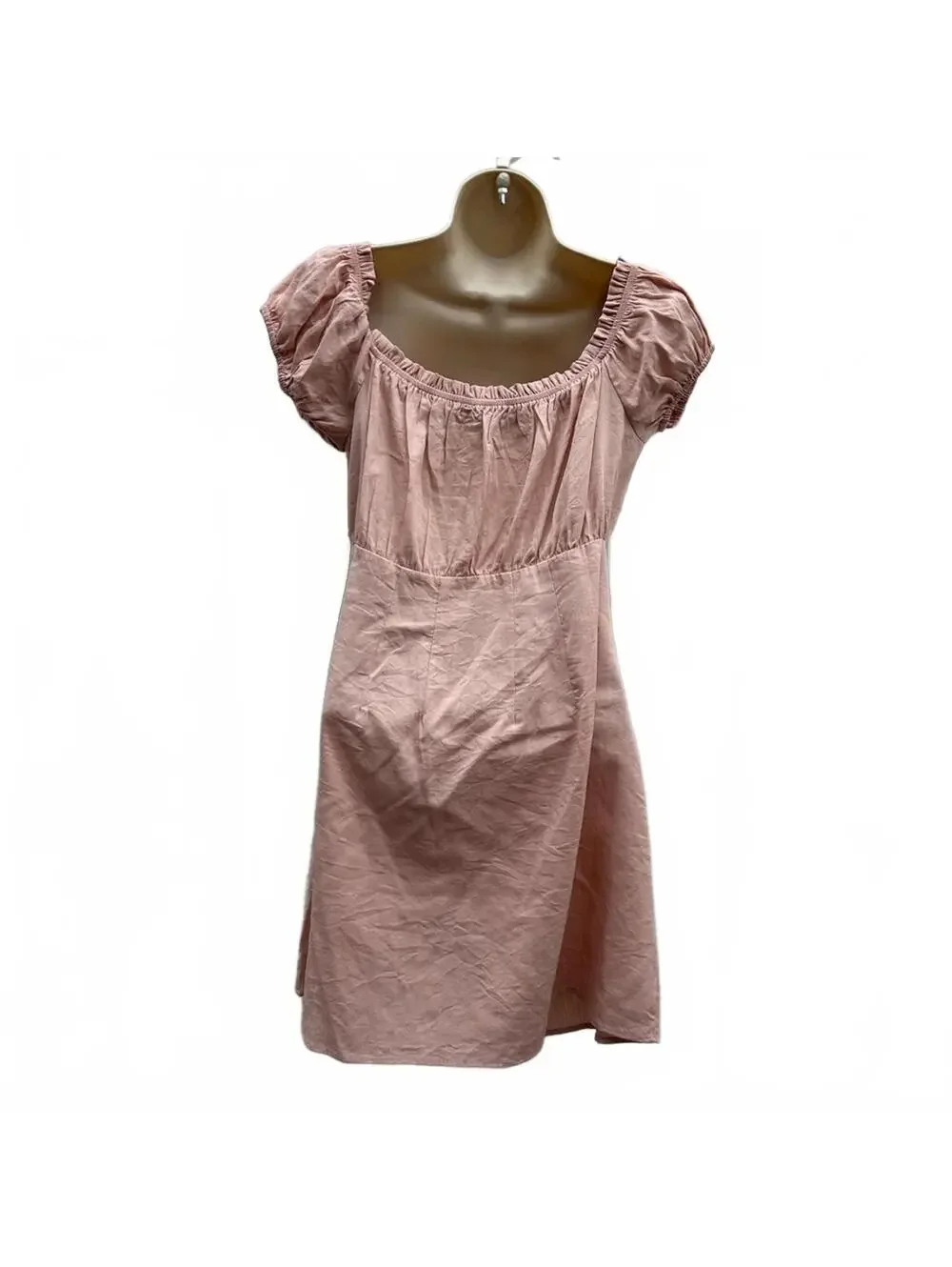Lulus Wisteria Blush Pink Embroidered Off-The-Shoulder Mini Dress Size L | NWT - Picture 4 of 14